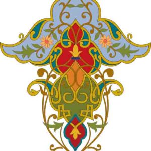 طرح اسلیمی دایره کد 129