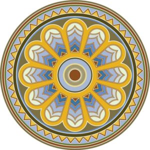 طرح اسلیمی دایره کد 121